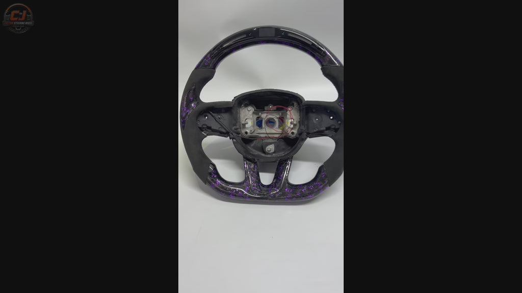 For Dodge Charger Challenger Hellcat Charger Durango SRT RT GT 2015-2023 Carbon Fiber Steering Wheel - CJ Mod Garage 64