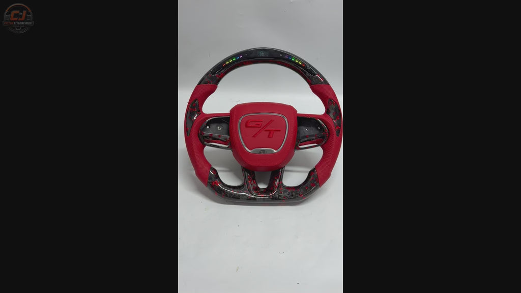 For Dodge Charger Challenger Hellcat Charger Durango SRT RT GT 2015-2023 Carbon Fiber Steering Wheel - CJ Mod Garage 72
