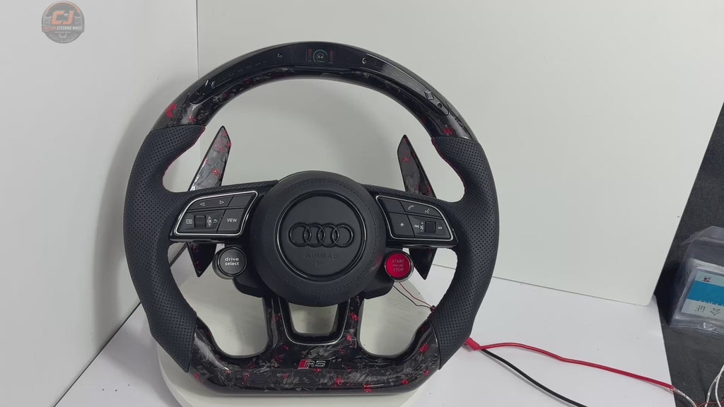 Carbon Fiber Audi Steering Wheel for A1 A3 A4 A5 A6 A7 C6 C7 S3 S4 S5 S7 Q3 Q5 Q7 SQ5 RS RS3 RS5 RS6 B8 B9 8P 8V R8 TT -CJ Mod Garage 26