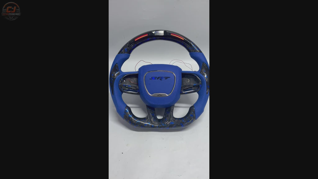 For Dodge Charger Challenger Hellcat Charger Durango SRT RT GT 2015-2023 Carbon Fiber Steering Wheel - CJ Mod Garage 24