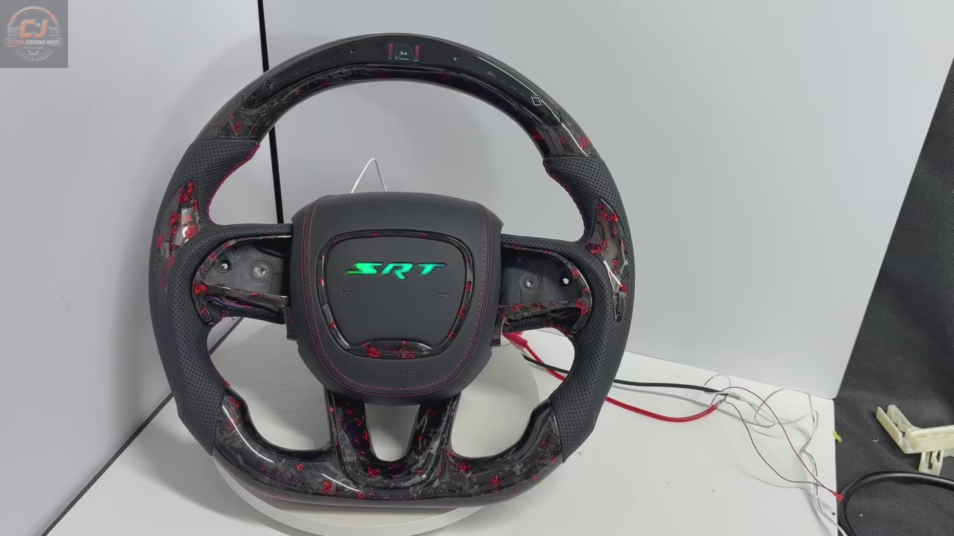 For Dodge Charger, Challenger, Hellcat Charger, Durango SRT, RT GT 2015-2023 Carbon Fiber Steering Wheel - CJ Mod Garage 16