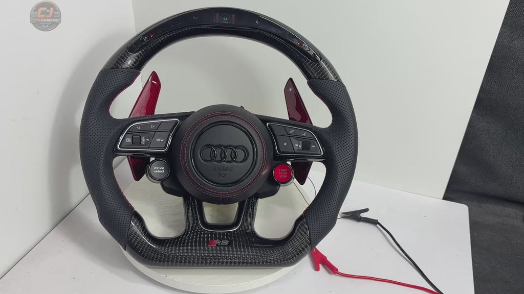 Carbon Fiber Audi Steering Wheel for A1 A3 A4 A5 A6 A7 C6 C7 S3 S4 S5 S7 Q3 Q5 Q7 SQ5 RS RS3 RS5 RS6 B8 B9 8P 8V R8 TT -CJ Mod Garage 42