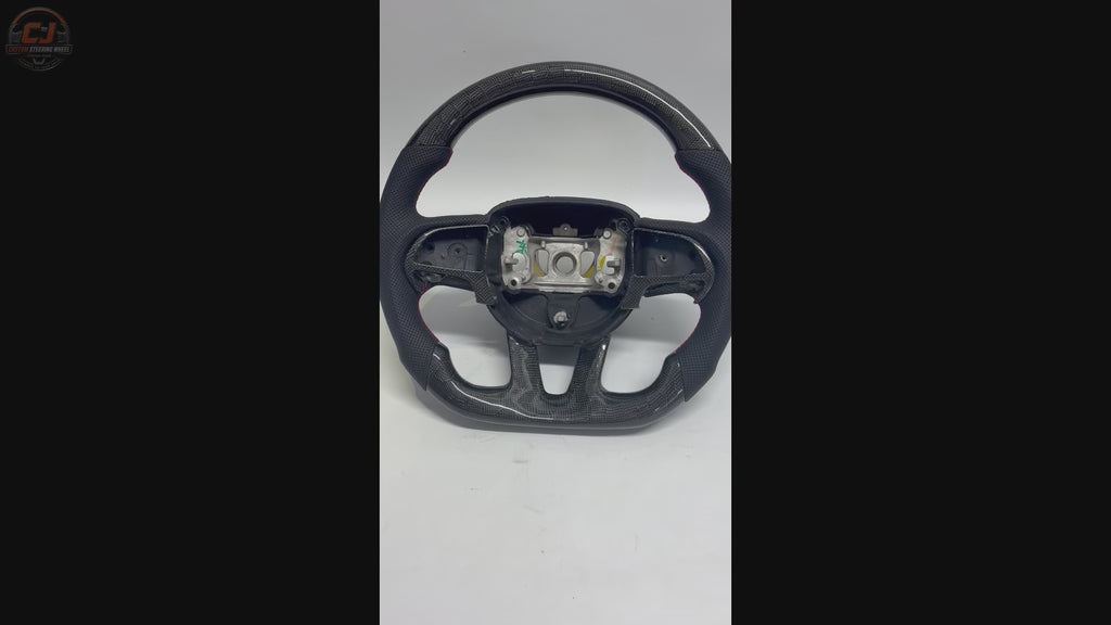 For Dodge Charger Challenger Hellcat Charger Durango SRT RT GT 2015-2023 Carbon Fiber Steering Wheel - CJ Mod Garage 36
