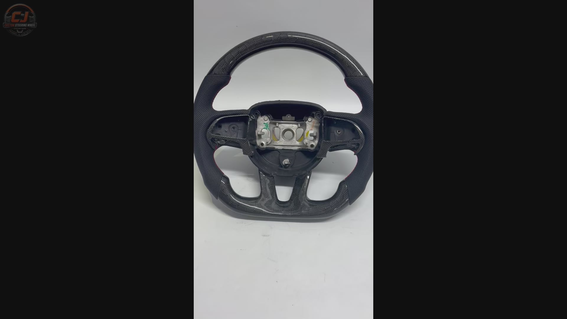 For Dodge Charger Challenger Hellcat Charger Durango SRT RT GT 2015-2023 Carbon Fiber Steering Wheel - CJ Mod Garage 36