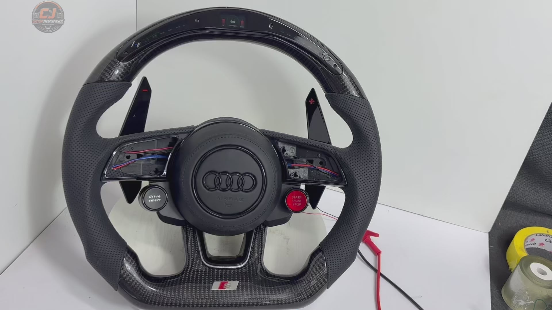 Carbon Fiber Audi Steering Wheel for A1 A3 A4 A5 A6 A7 C6 C7 S3 S4 S5 S7 Q3 Q5 Q7 SQ5 RS RS3 RS5 RS6 B8 B9 8P 8V R8 TT -CJ Mod Garage 46