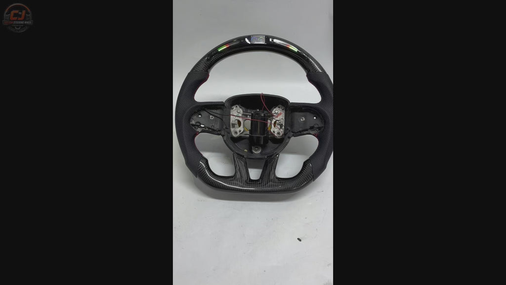 For Dodge Charger Challenger Hellcat Charger Durango SRT RT GT 2015-2023 Carbon Fiber Steering Wheel - CJ Mod Garage 41