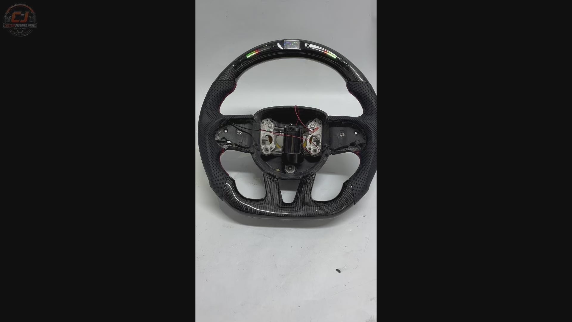 For Dodge Charger Challenger Hellcat Charger Durango SRT RT GT 2015-2023 Carbon Fiber Steering Wheel - CJ Mod Garage 41
