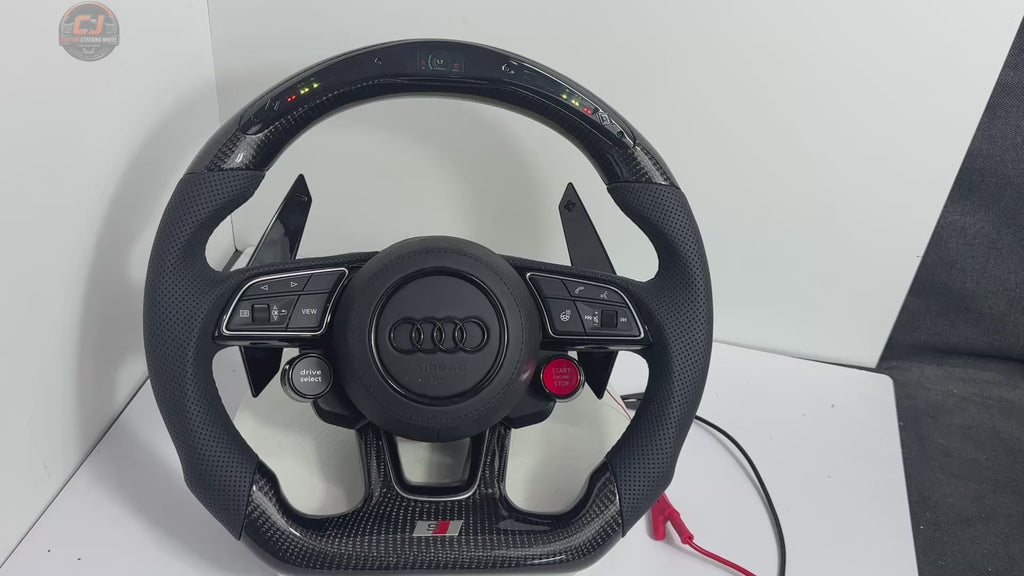 Carbon Fiber Audi Steering Wheel for A1 A3 A4 A5 A6 A7 C6 C7 S3 S4 S5 S7 Q3 Q5 Q7 SQ5 RS RS3 RS5 RS6 B8 B9 8P 8V R8 TT -CJ Mod Garage 39