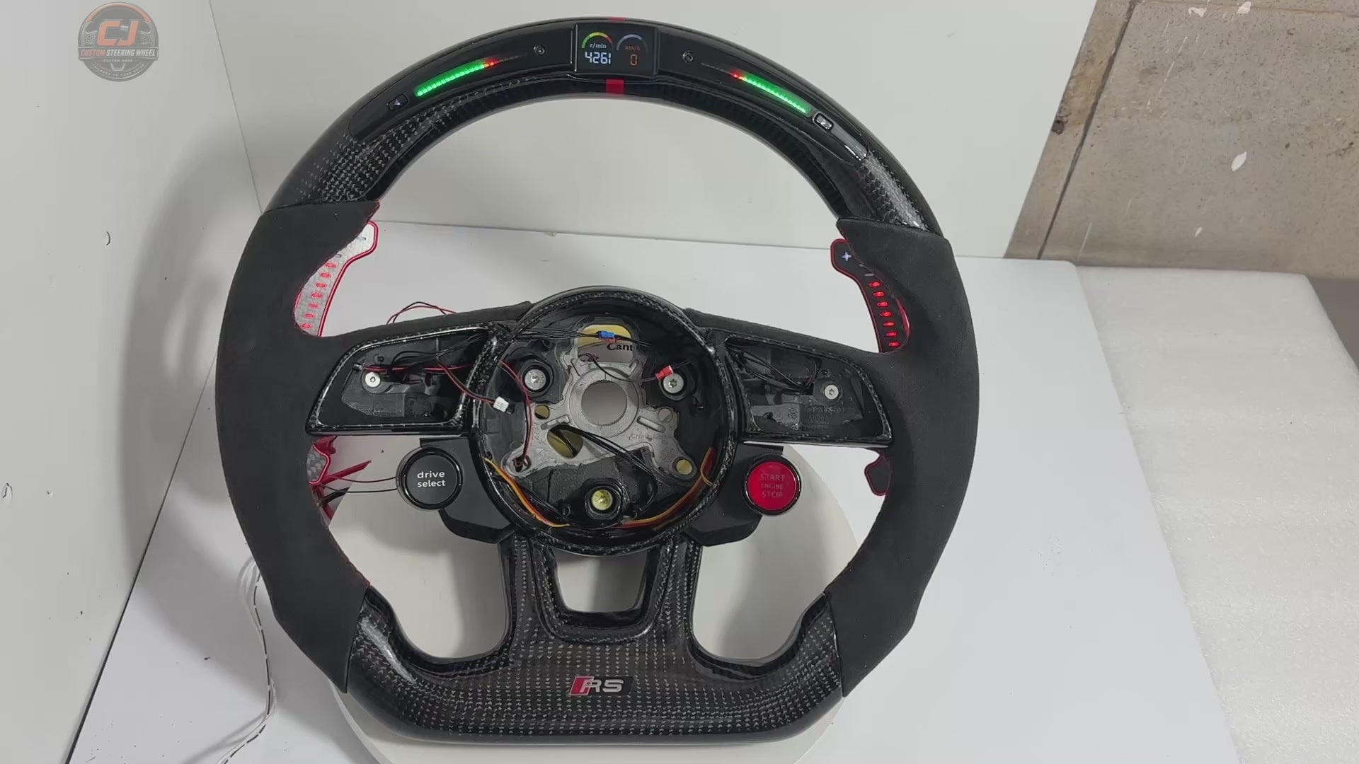 Carbon Fiber Audi Steering Wheel for A1 A3 A4 A5 A6 A7 C6 C7 S3 S4 S5 S7 Q3 Q5 Q7 SQ5 RS RS3 RS5 RS6 B8 B9 8P 8V R8 TT -CJ Mod Garage 54