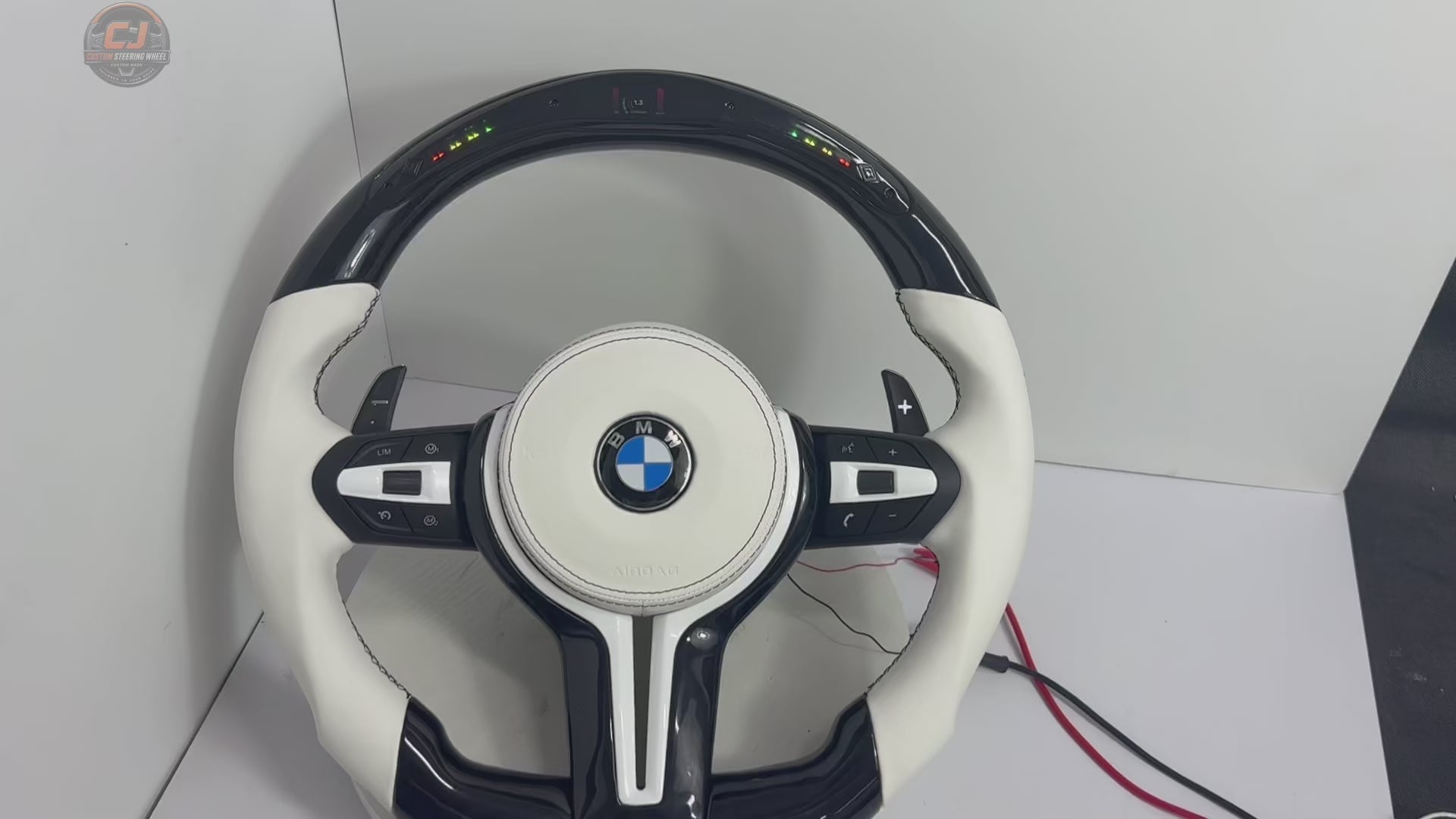 Piano Black Steering Wheel for BMW F10 F11 F15 F18 F20 F23 F25 F30 F32 F35 F40 F80 E84 E87 E90 E92 E93 (2005-2019) - CJ Mod Garage 4