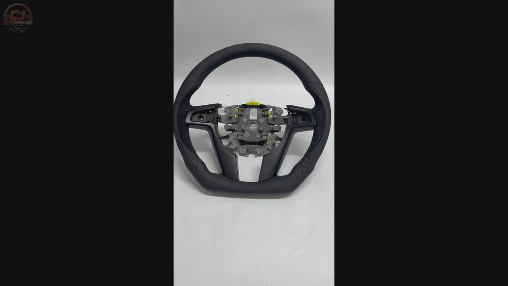 FOR Holden Commodore VE/Pontiac G8 Steering Wheel - Black Smooth Leather & Black Alcantara - CJ Mod Garage & Video Showcase