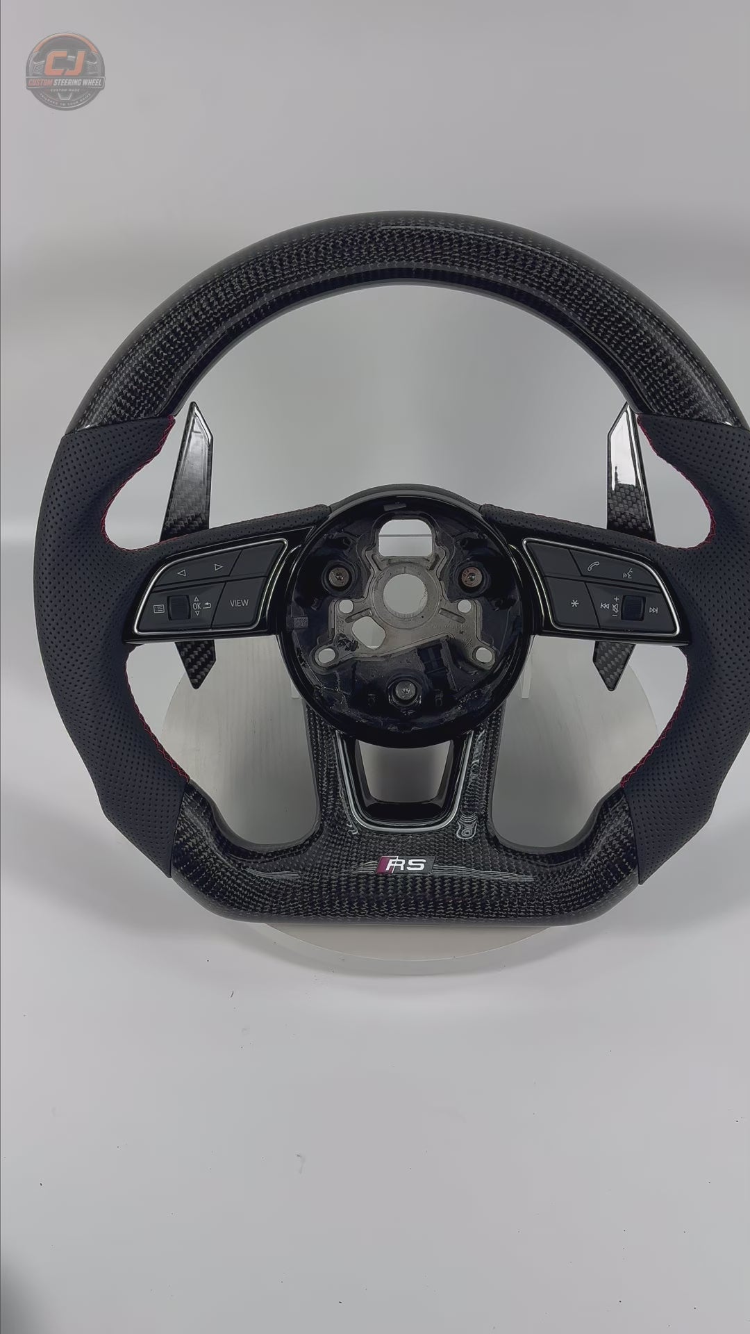 Carbon Fiber Audi Steering Wheel for A1 A3 A4 A5 A6 A7 C6 C7 S3 S4 S5 S7 Q3 Q5 Q7 SQ5 RS RS3 RS5 RS6 B8 B9 8P 8V R8 TT -CJ Mod Garage 61