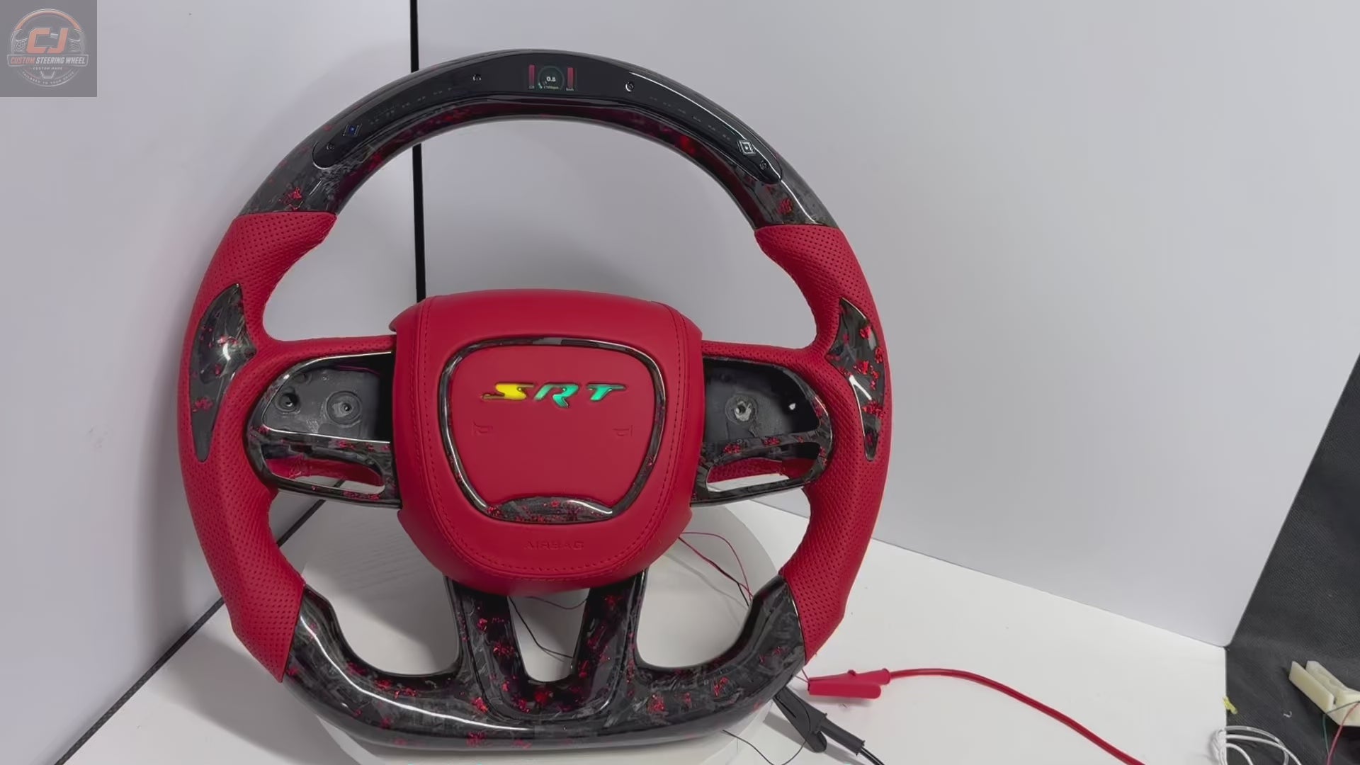 For Dodge Charger, Challenger, Hellcat Charger, Durango SRT, RT GT 2015-2023 Carbon Fiber Steering Wheel - CJ Mod Garage 12