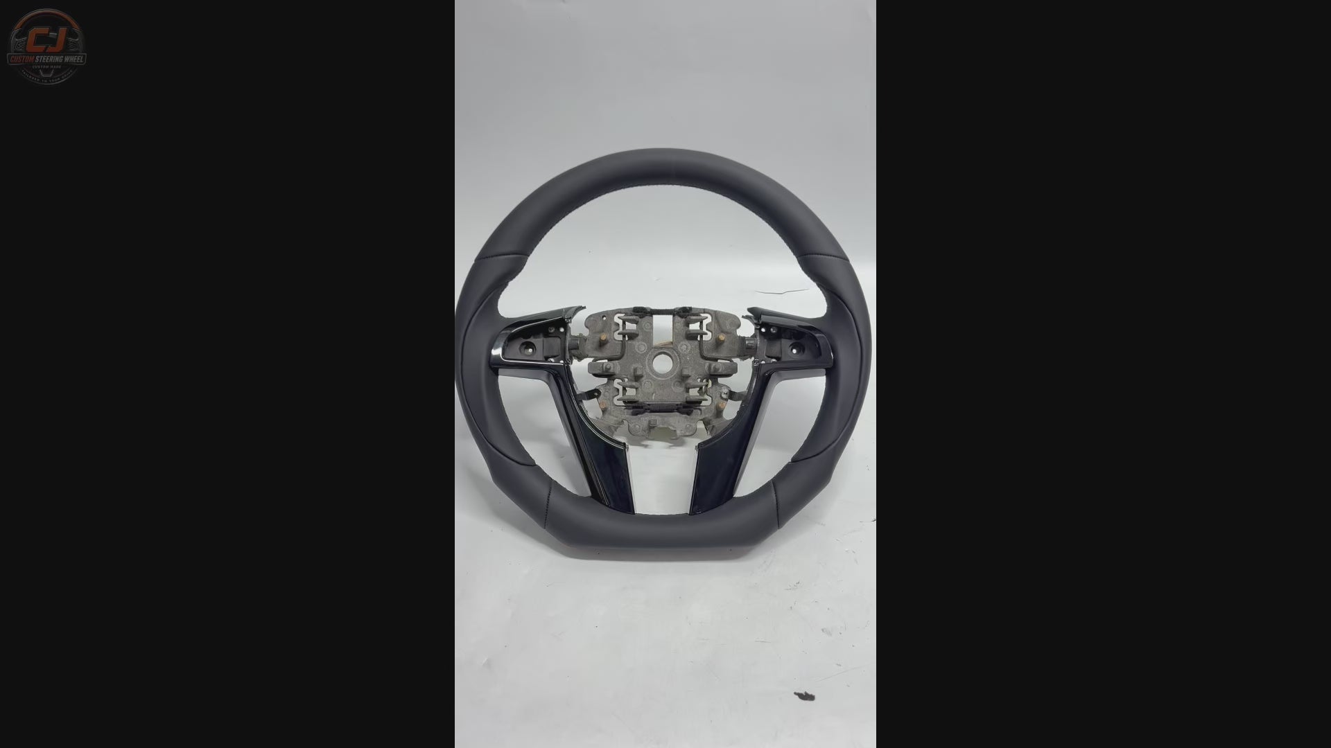 FOR Holden Commodore VE/Pontiac G8 Steering Wheel - Black Smooth Leather - CJ Mod Garage & Video Showcase