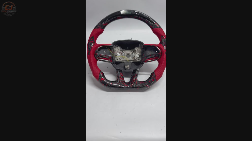 For Dodge Charger Challenger Hellcat Charger Durango SRT RT GT 2015-2023 Carbon Fiber Steering Wheel - CJ Mod Garage 68