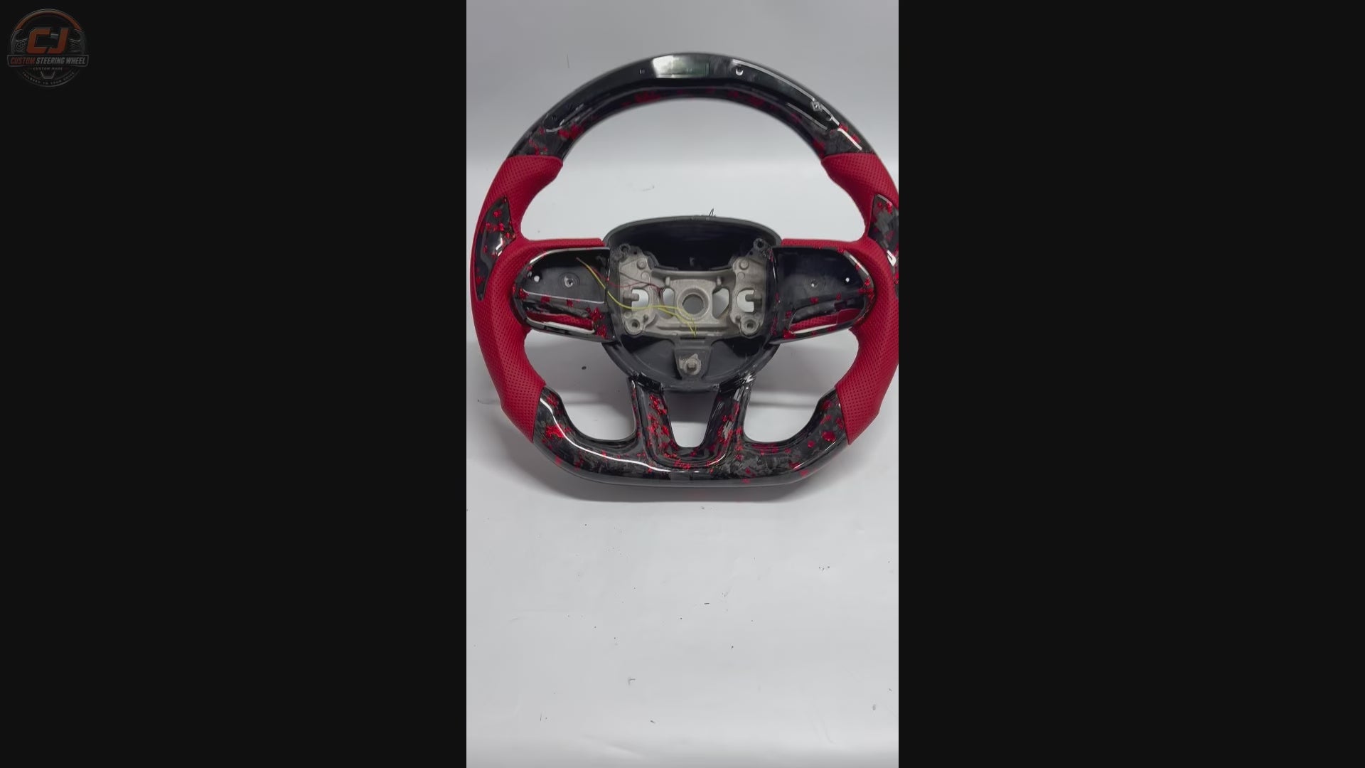 For Dodge Charger Challenger Hellcat Charger Durango SRT RT GT 2015-2023 Carbon Fiber Steering Wheel - CJ Mod Garage 68
